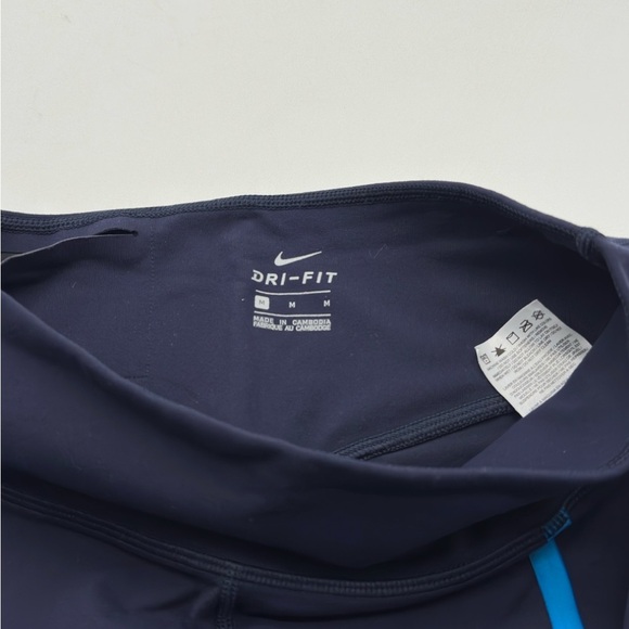 Nike Womens Navy Blue Tight Fit Pull On Leggings Size Medium - Picture 4 of 13